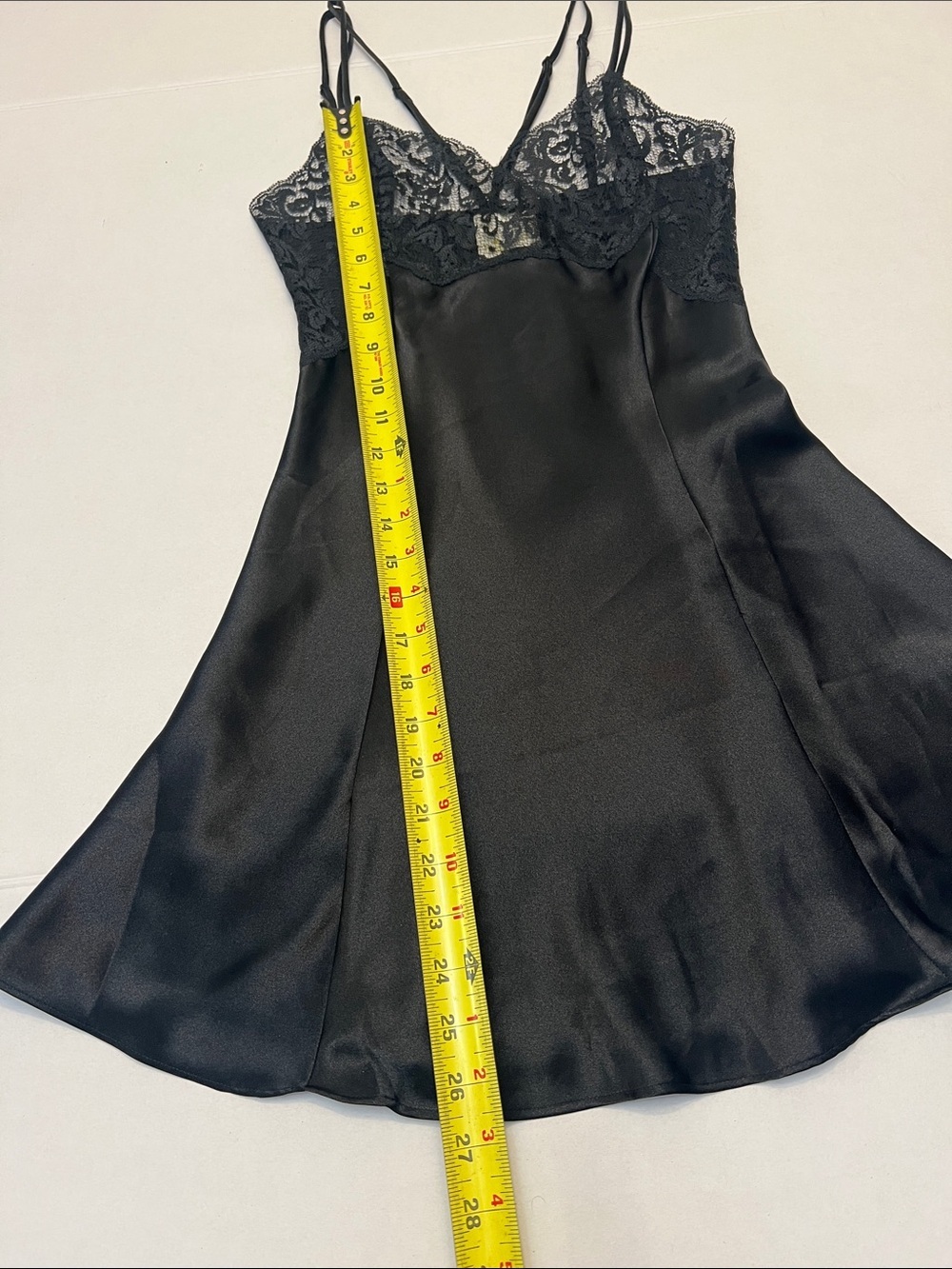 Y2K VICTORIA’S SECRET CROWN GOLD LABEL VAMP GOTH BLACK SLIP DRESS NIGHTIE XS - Picture 10 of 11